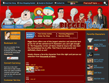 Tablet Screenshot of biggertoons.com